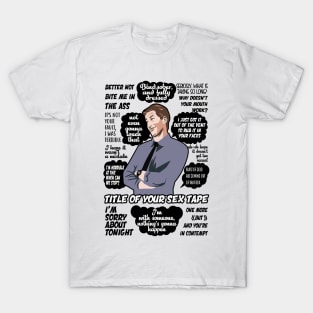 Jake Peralta Sex Tape Quotes. Brooklyn Nine-Nine. T-Shirt